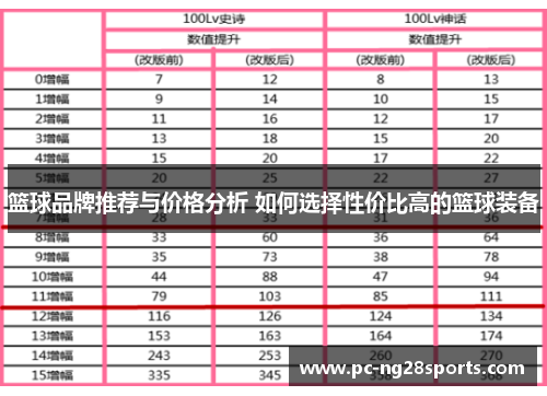 篮球品牌推荐与价格分析 如何选择性价比高的篮球装备