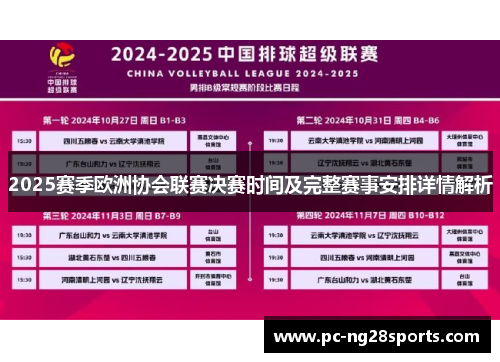 2025赛季欧洲协会联赛决赛时间及完整赛事安排详情解析 2025赛季欧洲协会联赛决赛时间及完整赛事安排详情解析