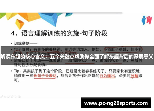 解读东超的核心含义:五个关键点帮助你全面了解东超背后的深层意义 解读东超的核心含义:五个关键点帮助你全面了解东超背后的深层意义