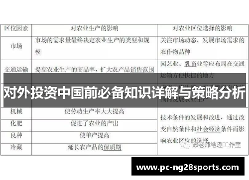 对外投资中国前必备知识详解与策略分析 对外投资中国前必备知识详解与策略分析